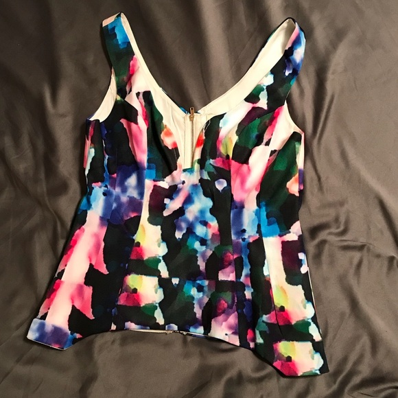 Multicolor structured top - Picture 1 of 4